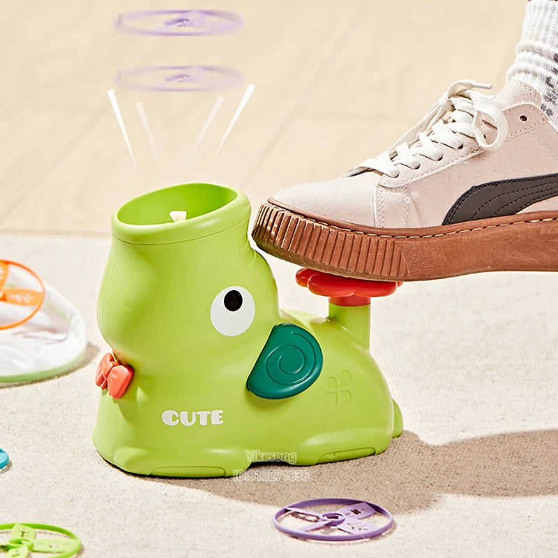 Flying Disc Air Rocket Launcher Saucer Outdoor Garden Game Children Jump Sport Toy