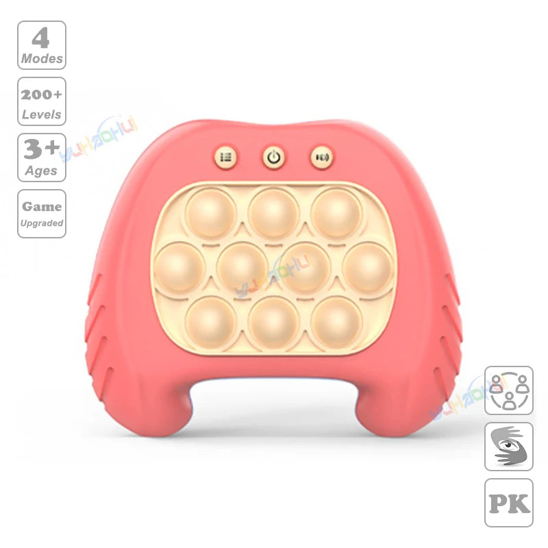 Electronic Pop Light Up Game Handle Toy for Children and Adults Fidget Stress Relief