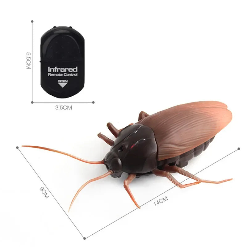 Electric RC Cockroach Toy  Robotic Prank Bug for Halloween & Parties