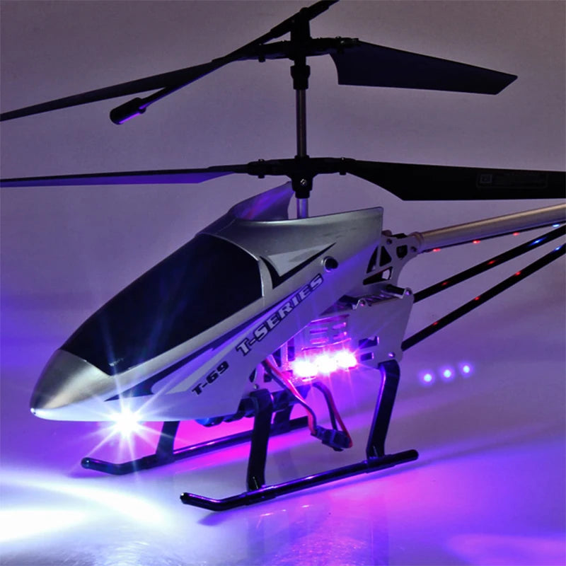 RC Helicopter with Remote Control Durable Big Plane Toy 3.5CH 80cm Large Aircraft
