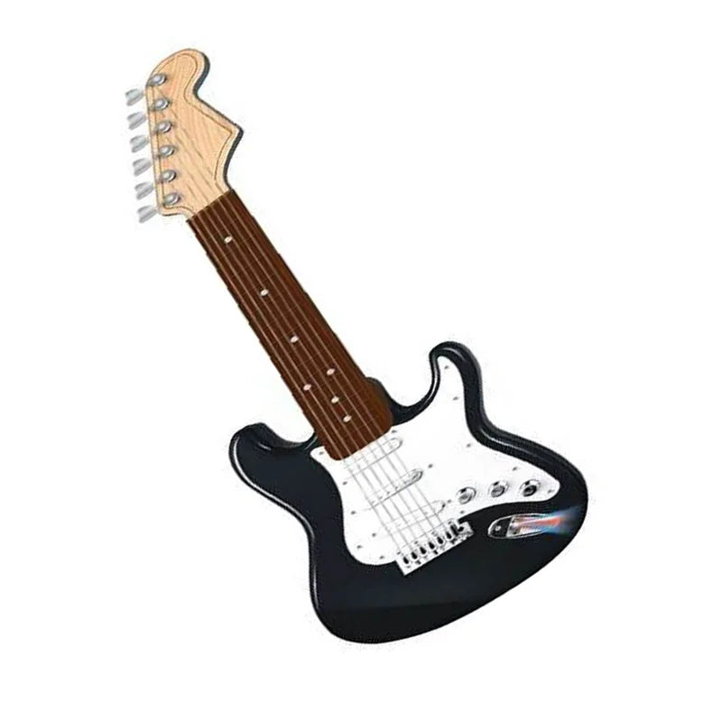 17 Inch Kids Electric Guitar Toy with 4 Strings and LED Lights Rechargeable Instrument