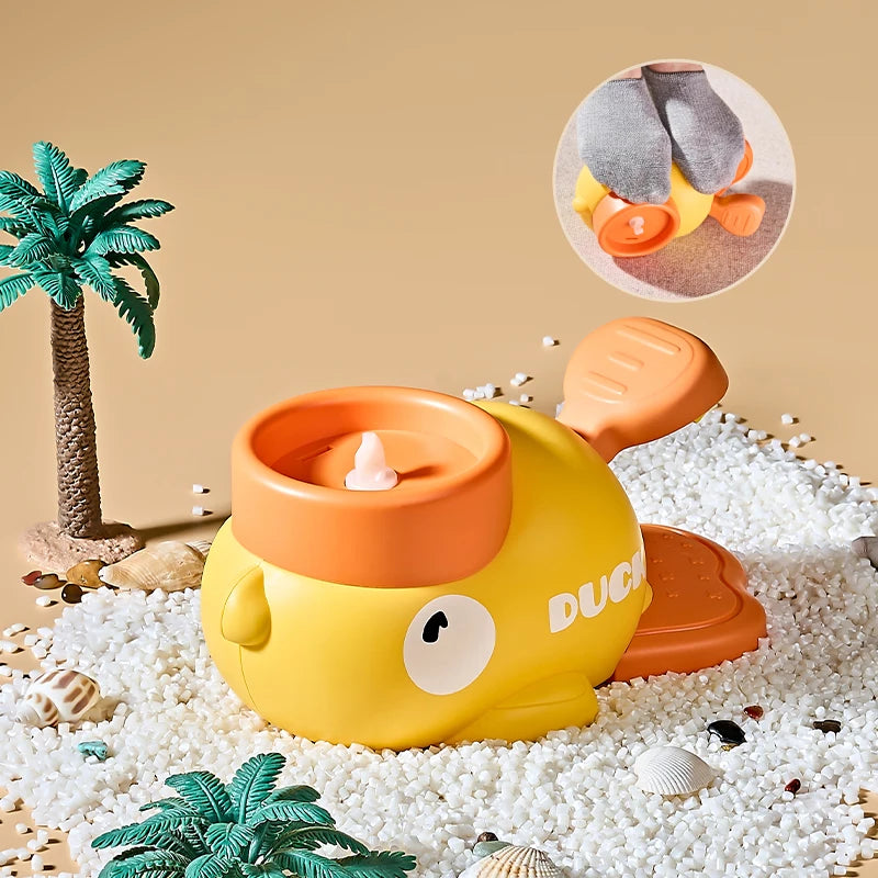 Flying Disc Air Bounce Rocket Launcher Saucer Outdoor Soaring Propeller Garden Game