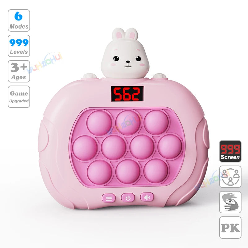 Electronic Pop Light Up Game Handle Toy for Children and Adults Fidget Stress Relief