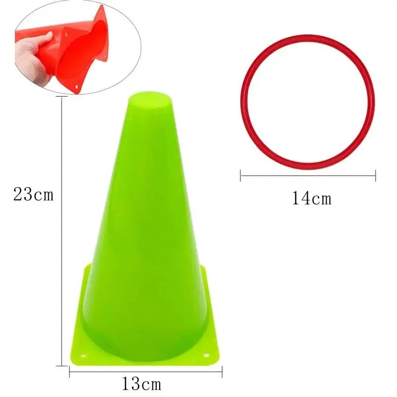 Toss Cones Rings Party Game Set Outdoor Agility & Carnival Toys