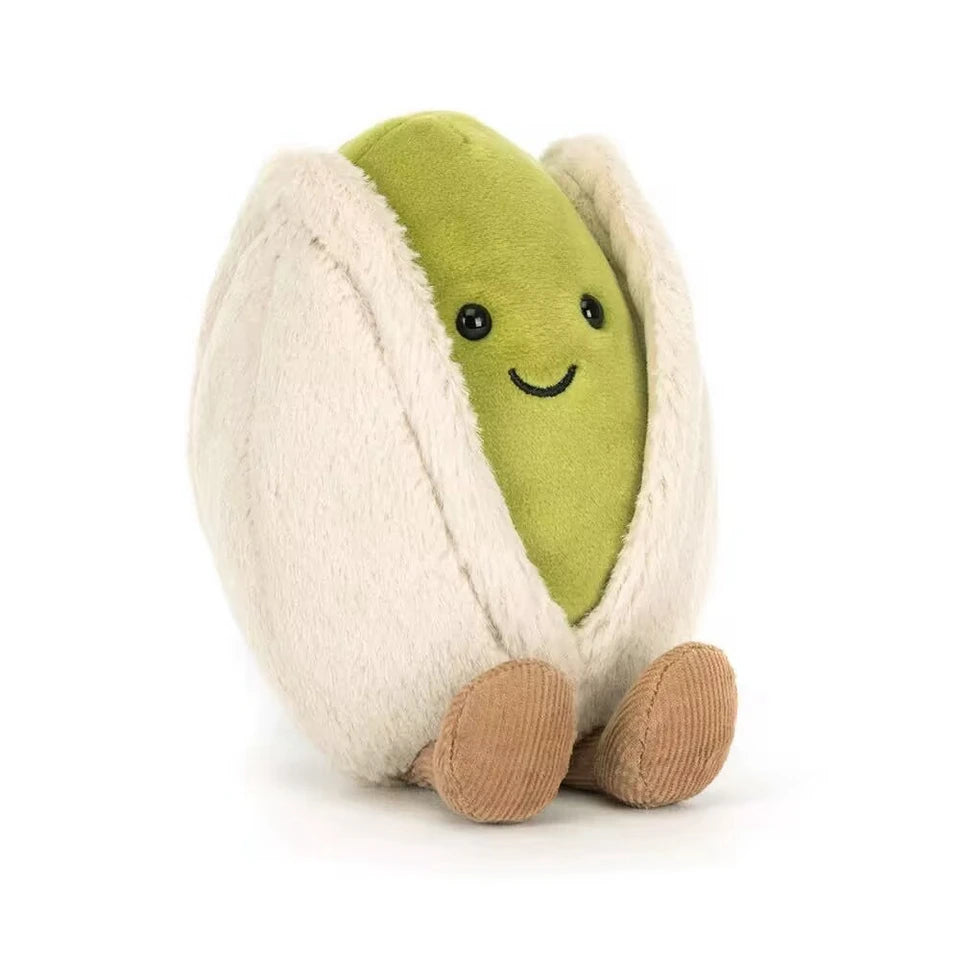 Jellycat 12cm Pistachio Nut Plushies Cute Stuffed Pistachio Doll Home Decoration Gift