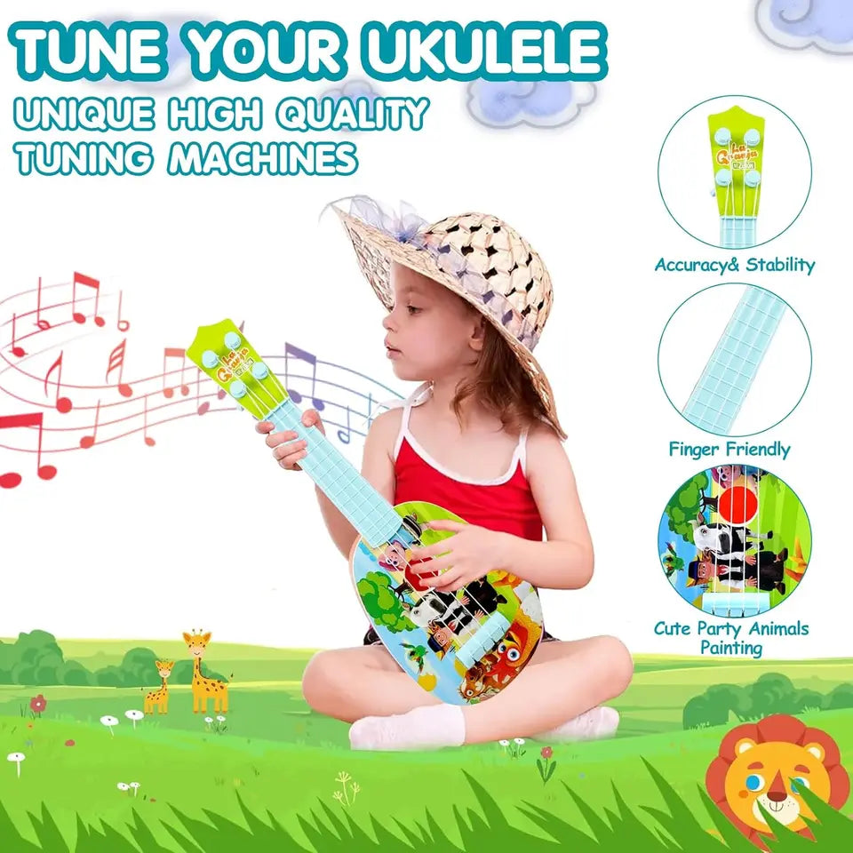 32CM Mini Ukulele for Kids Beginner Musical Toy Guitar