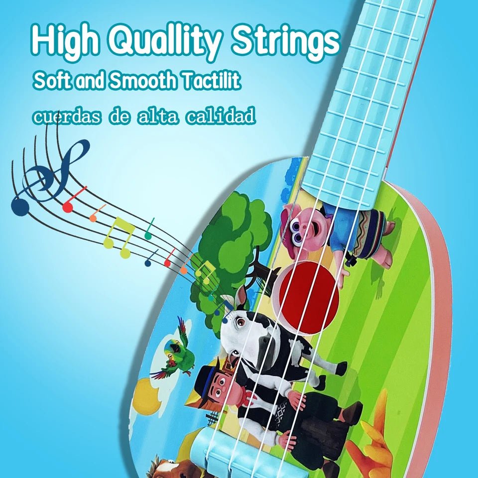 32CM Mini Ukulele for Kids Beginner Musical Toy Guitar
