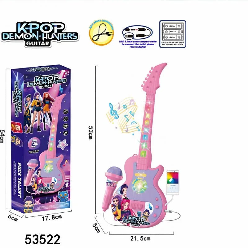 2026 Cartoon Anime Kpop Girl Group Music Microphone Children Toy with Lights Singing