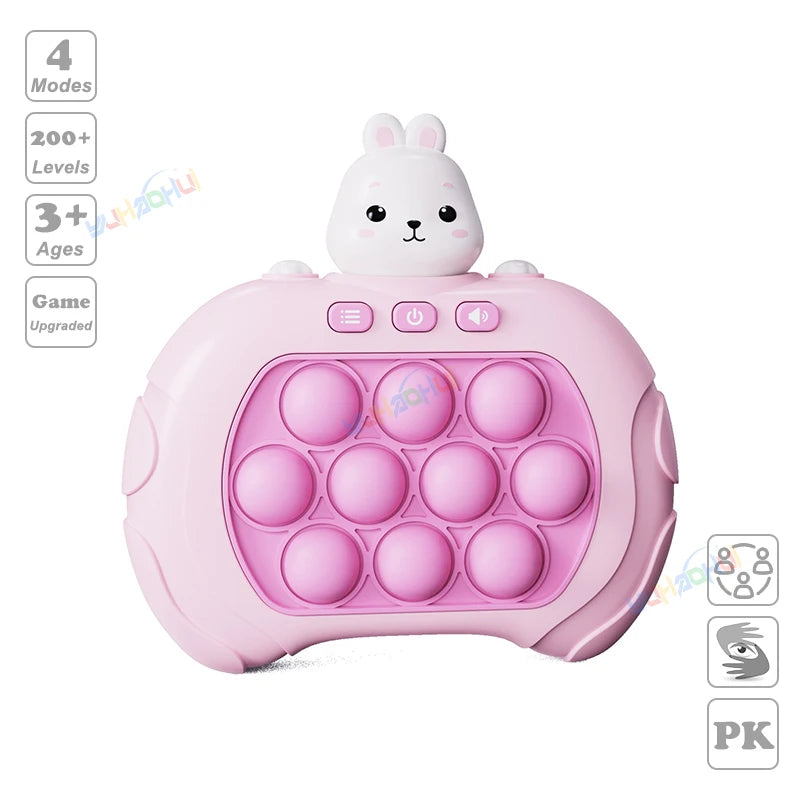 Electronic Pop Light Up Game Handle Toy for Children and Adults Fidget Stress Relief