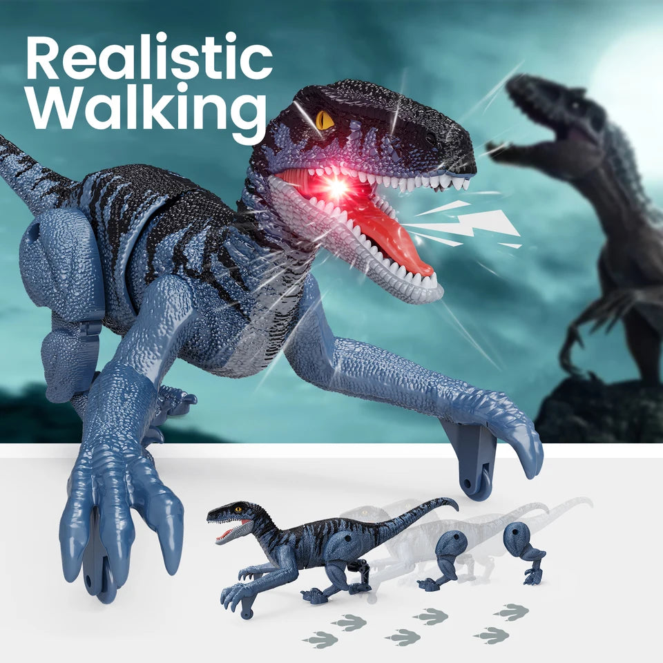 RC Walking Dinosaur Toy 2.4GHz Velociraptor for Kids Ages 3–5