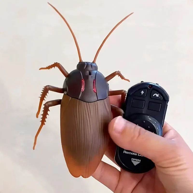 Electric RC Cockroach Toy  Robotic Prank Bug for Halloween & Parties