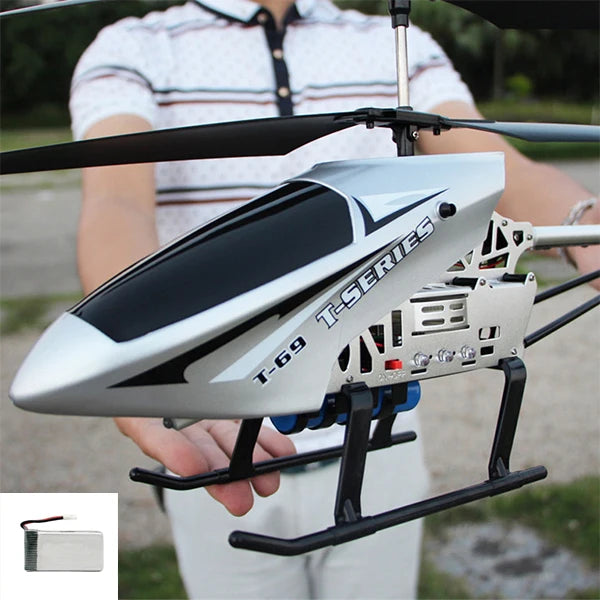 RC Helicopter with Remote Control Durable Big Plane Toy 3.5CH 80cm Large Aircraft