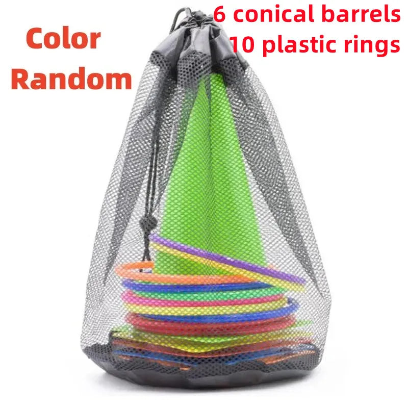 Toss Cones Rings Party Game Set Outdoor Agility & Carnival Toys