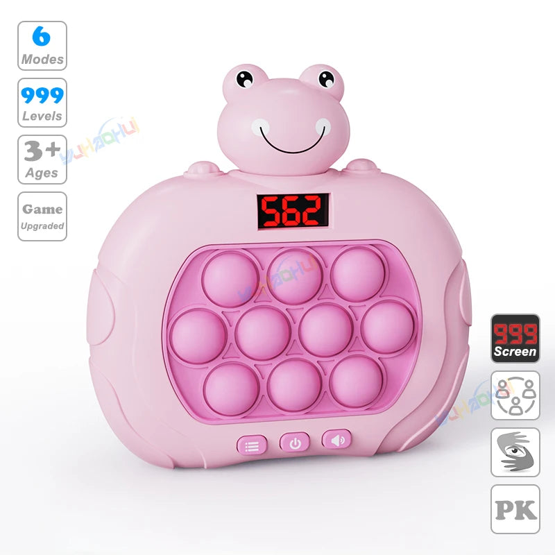 Electronic Pop Light Up Game Handle Toy for Children and Adults Fidget Stress Relief