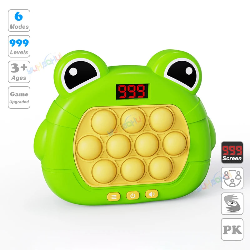 Electronic Pop Light Up Game Handle Toy for Children and Adults Fidget Stress Relief