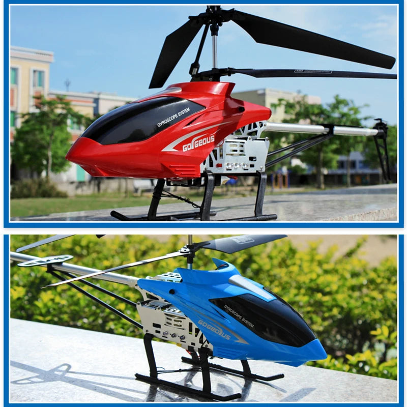 RC Helicopter with Remote Control Durable Big Plane Toy 3.5CH 80cm Large Aircraft