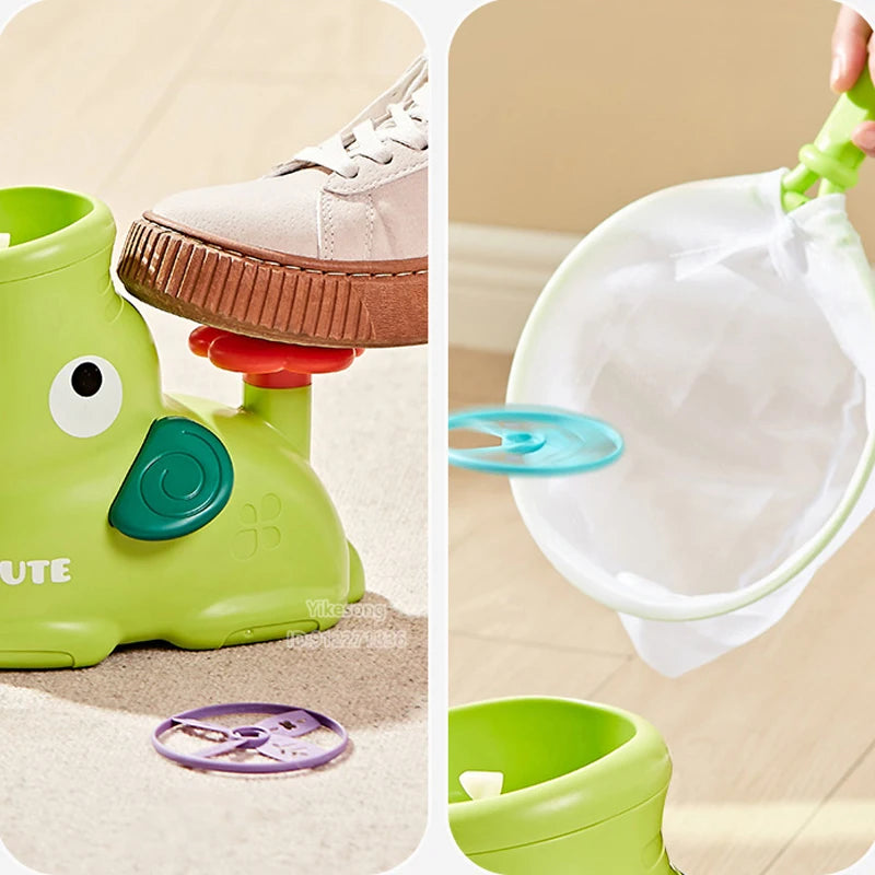 Flying Disc Air Rocket Launcher Saucer Outdoor Garden Game Children Jump Sport Toy