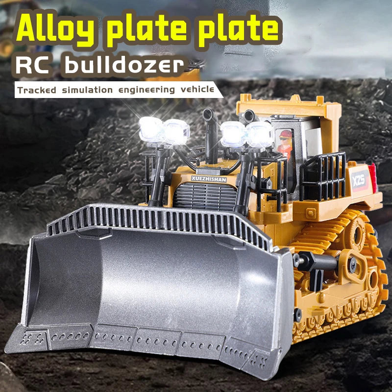 2.4G RC Excavator Dump Truck Alloy Construction Vehicle Toy