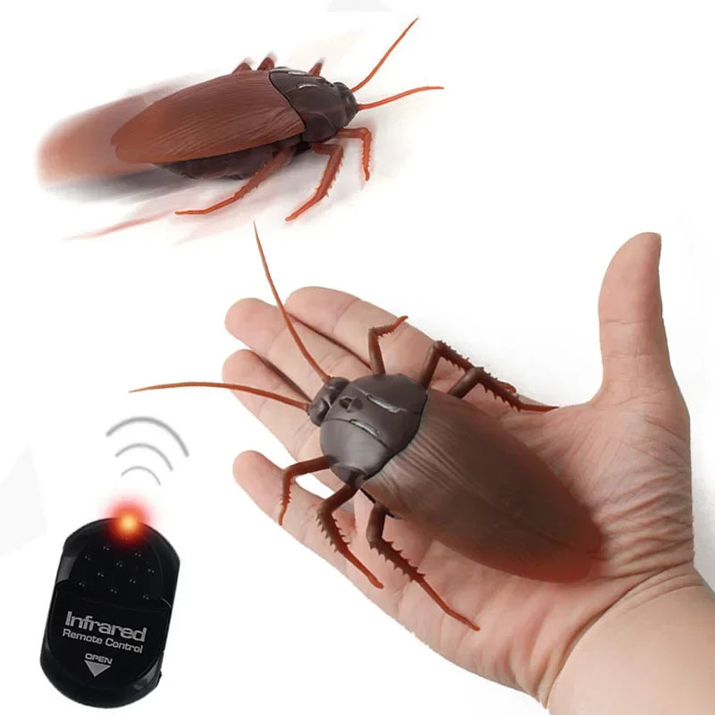 Electric RC Cockroach Toy  Robotic Prank Bug for Halloween & Parties