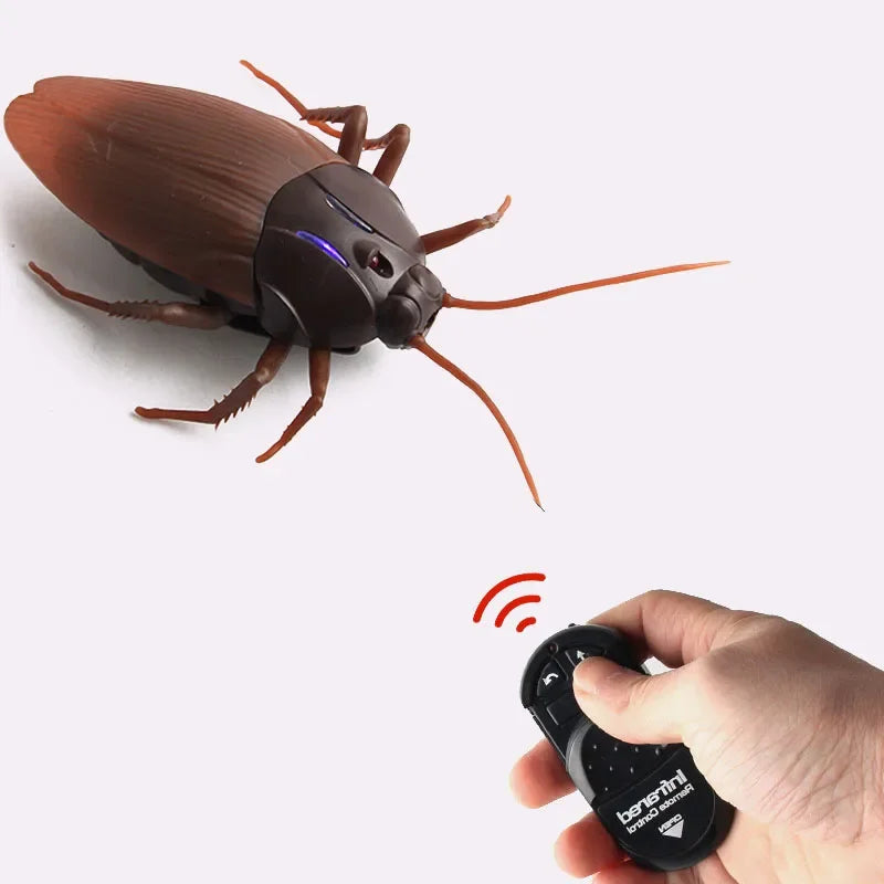 Electric RC Cockroach Toy  Robotic Prank Bug for Halloween & Parties