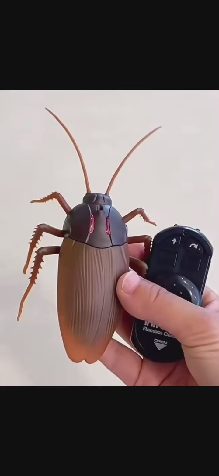 Electric RC Cockroach Toy  Robotic Prank Bug for Halloween & Parties